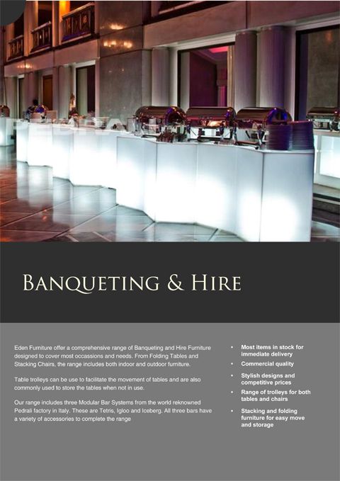 Banqueting & Hire Catalogue