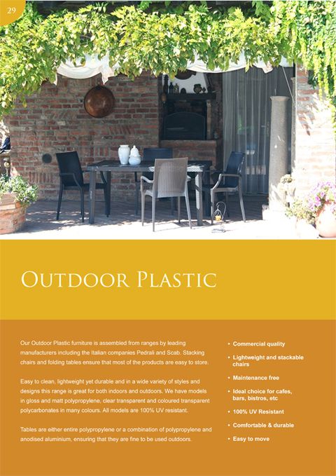 Outdoor Plastic Catalogue
