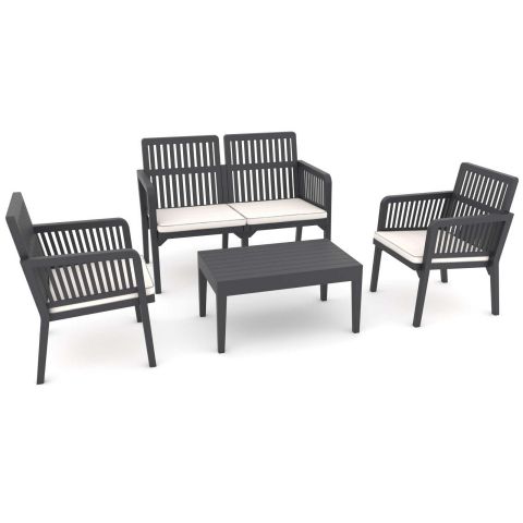 Birch Two Seat Lounge Set