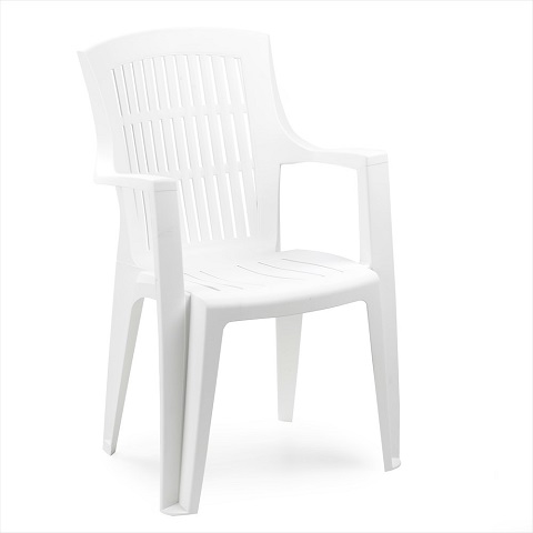 Paggio Armchair In White by Eden Commercial Furniture