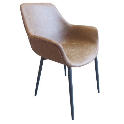 Mela Armchair In Tan / Brown by Eden Commercial Furniture
