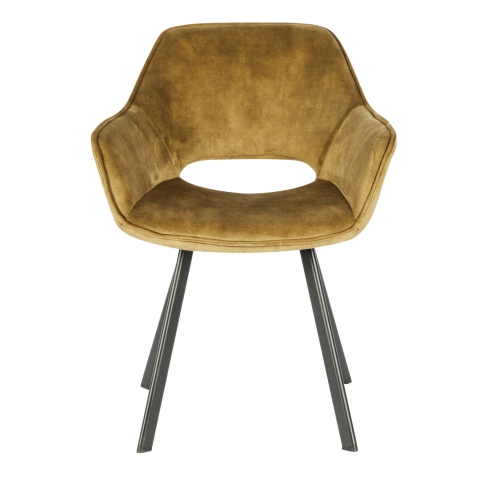 Della Armchair In Olive Green Velvet