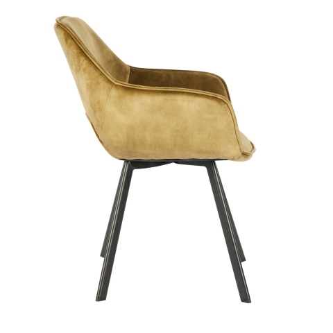 Della Armchair In Olive Green Velvet