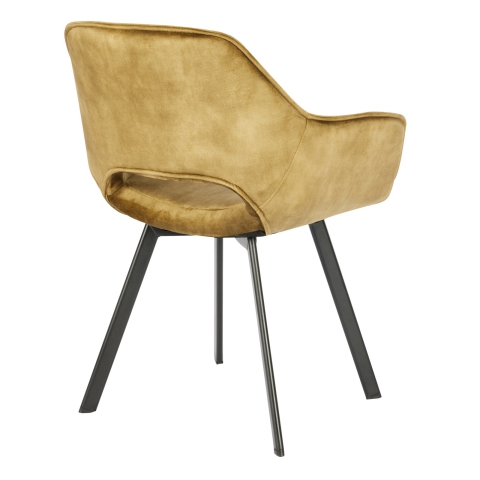 Della Armchair In Olive Green Velvet