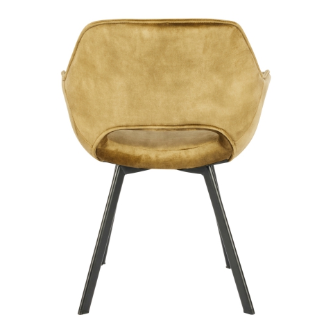 Della Armchair In Olive Green Velvet