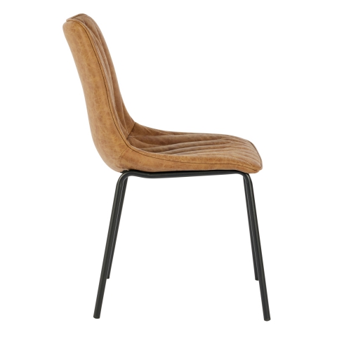 Daisy Chair In Tan / Brown Faux Leather