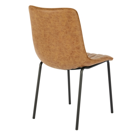 Daisy Chair In Tan / Brown Faux Leather