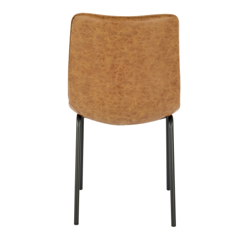 Daisy Chair In Tan / Brown Faux Leather