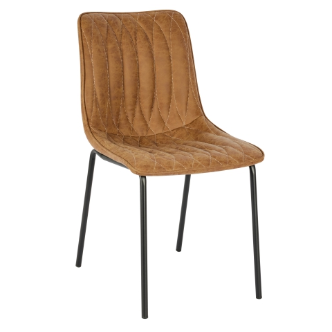Daisy Chair In Tan / Brown Faux Leather from Eden Commercial Furniture