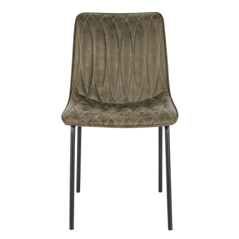 Daisy Chair In Grey Faux Leather