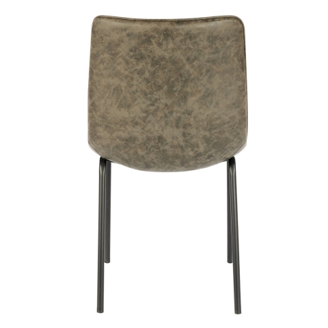 Daisy Chair In Grey Faux Leather