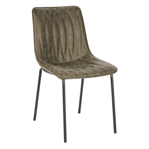 Daisy Chair In Grey Faux Leather from Eden Commercial Furniture