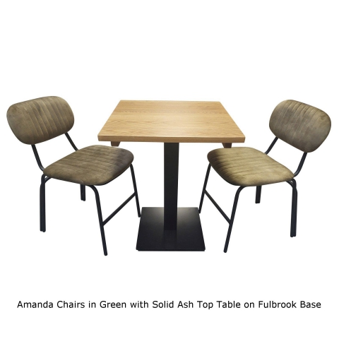 Amanda Chair In Olive Green Velvet