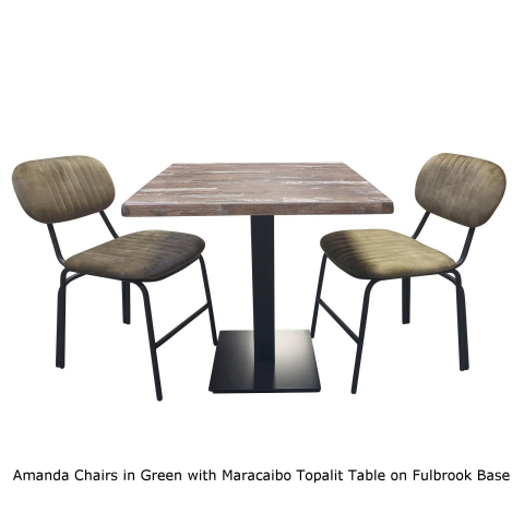Amanda Chair In Olive Green Velvet