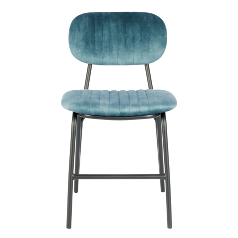 Amanda Chair In Teal Blue Velvet