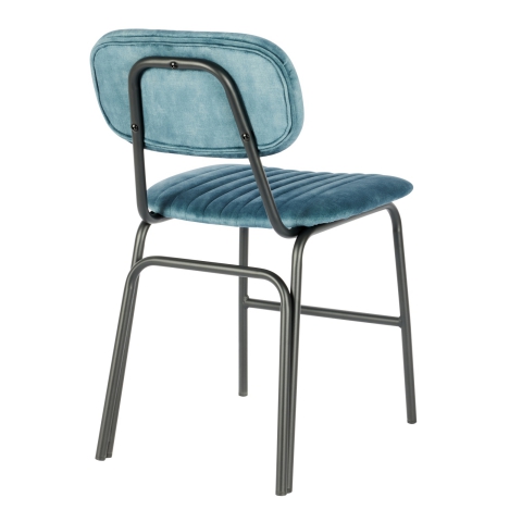 Amanda Chair In Teal Blue Velvet