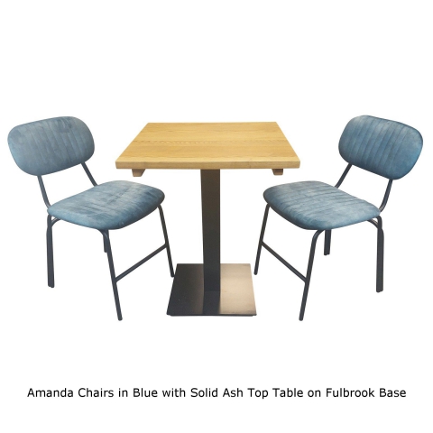 Amanda Chair In Teal Blue Velvet