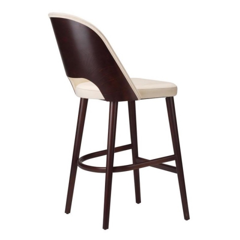 Modena Cut Out Stool Veneered Back from Eden Commercial Furniture