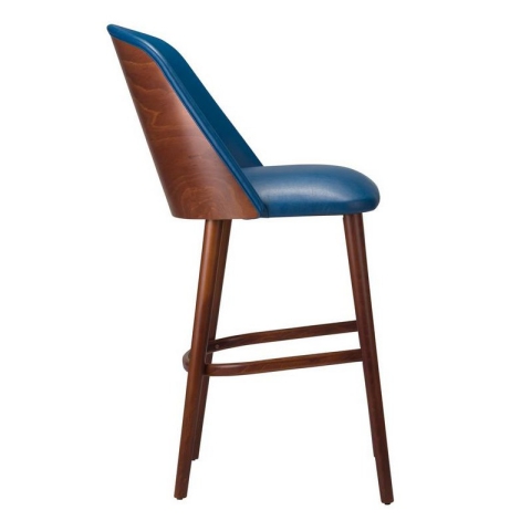 Pisa Stool With Veneered Back