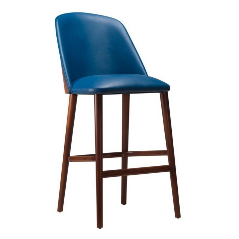 Pisa Stool With Veneered Back