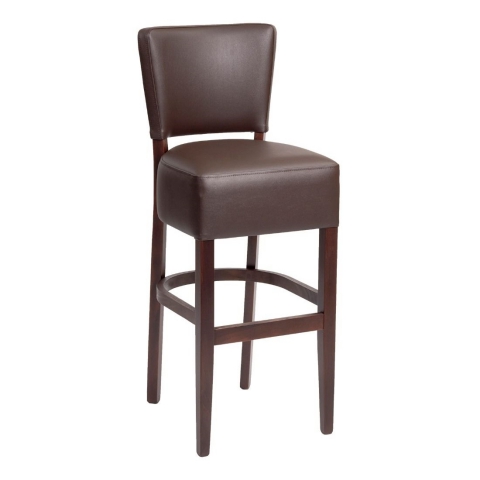 Reubens Stool in Walnut and Mocha from Eden Commercial Furniture
