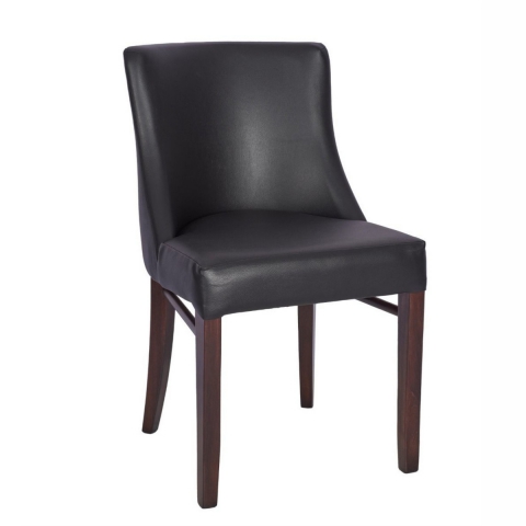 Arbroath Chair In Walnut and Black from Eden Commercial Furniture