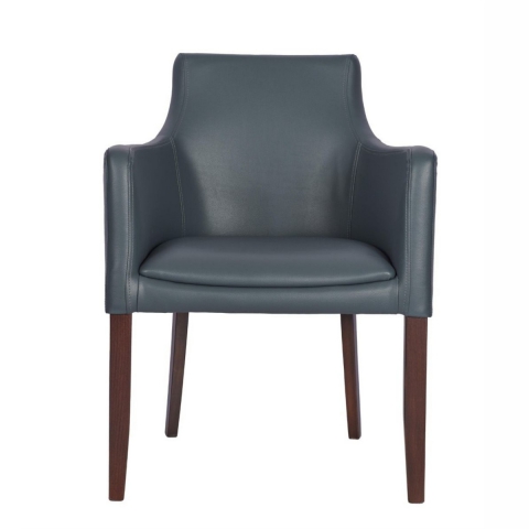 Arbroath Armchair In Walnut and Grey