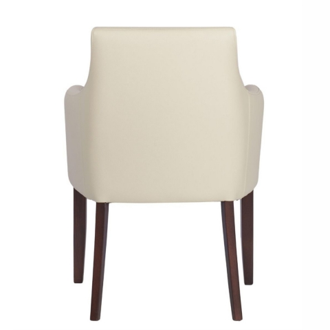 Arbroath Armchair In Walnut and Ivory