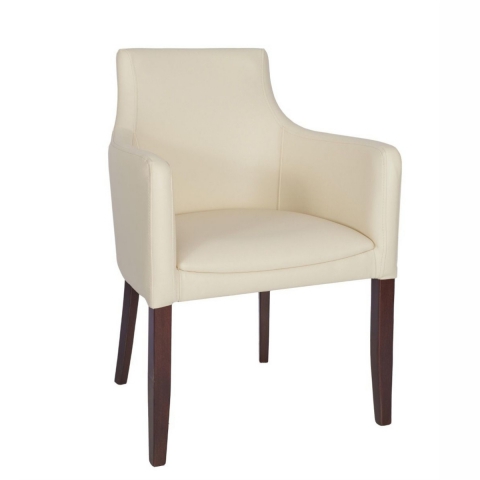 Arbroath Armchair In Walnut and Ivory Arbroath Armchair In Walnut and Ivory by Eden Commercial Furniture