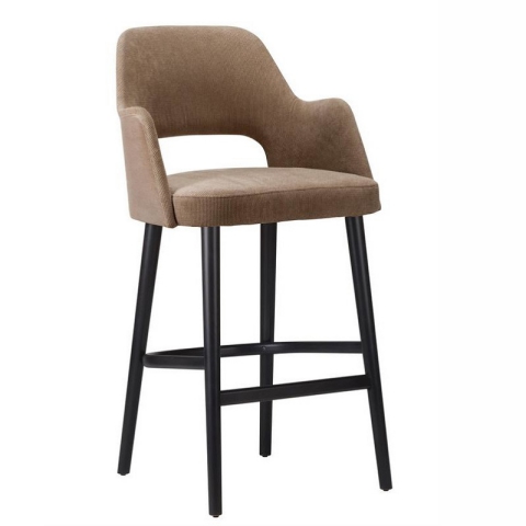 Piran Cut Out High Stool Fully Upholstered from Eden Commercial Furniture