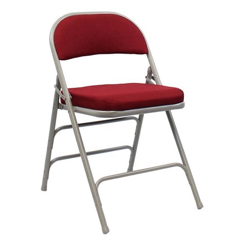 Seaton Padded Folding Chair in Red from Eden Commercial Furniture